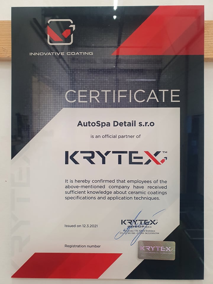 Certifikat Krytex